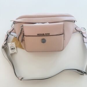 NWT Michael Kors Pink Maisie Bumbag with Pouch Insert